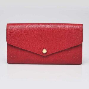 Louis Vuitton Cerise Monogram Empreinte Sarah Wallet